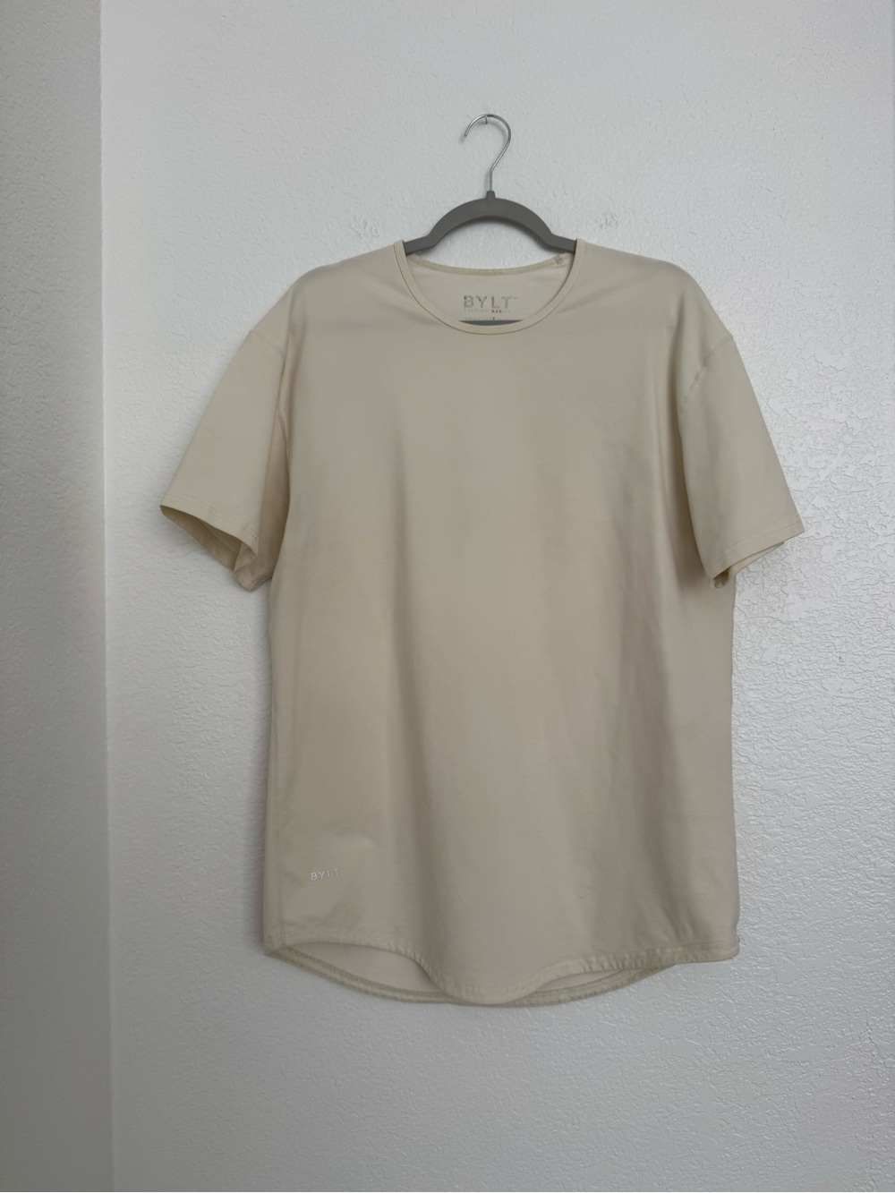 BYLT Basics Men’s Crewneck T-Shirt in Cream